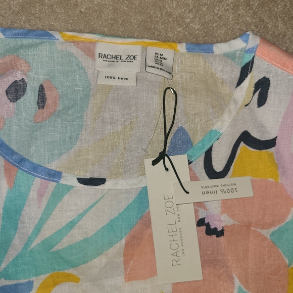 NWT Rachel Zoe Linen Top - Picture 3 of 5